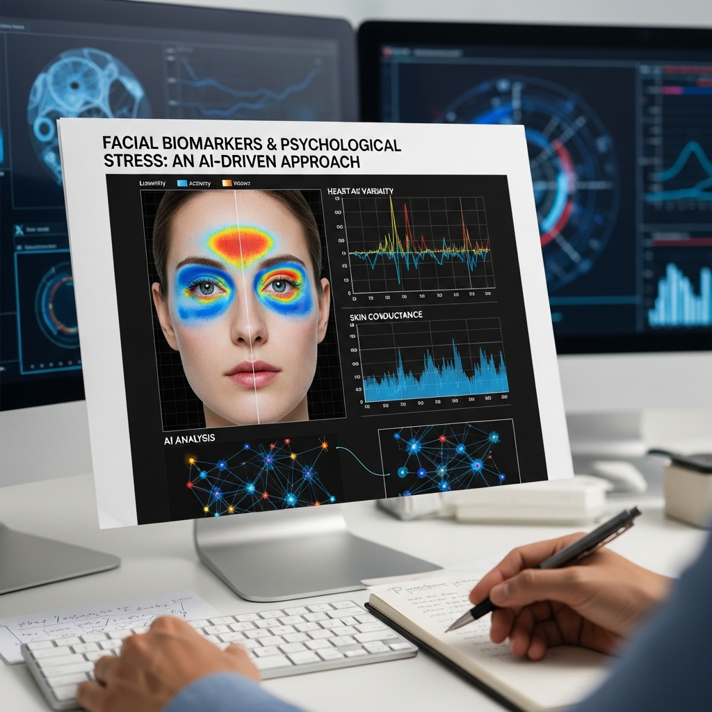 Facial biomarker for stress detection